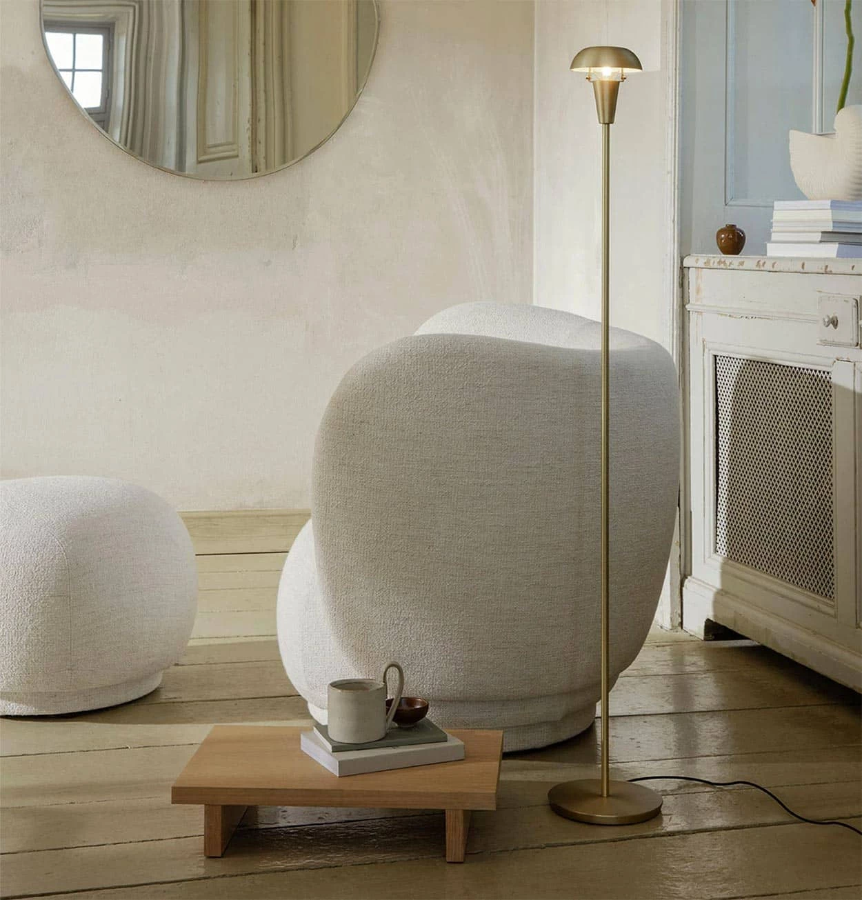 Ferm LIVING Tiny Floor Lamp In Brass - Image 4