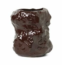 Ferm Living Tuck Vase – Red Brown