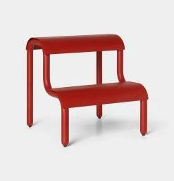 Ferm LIVING Up Step Stool In Poppy Red