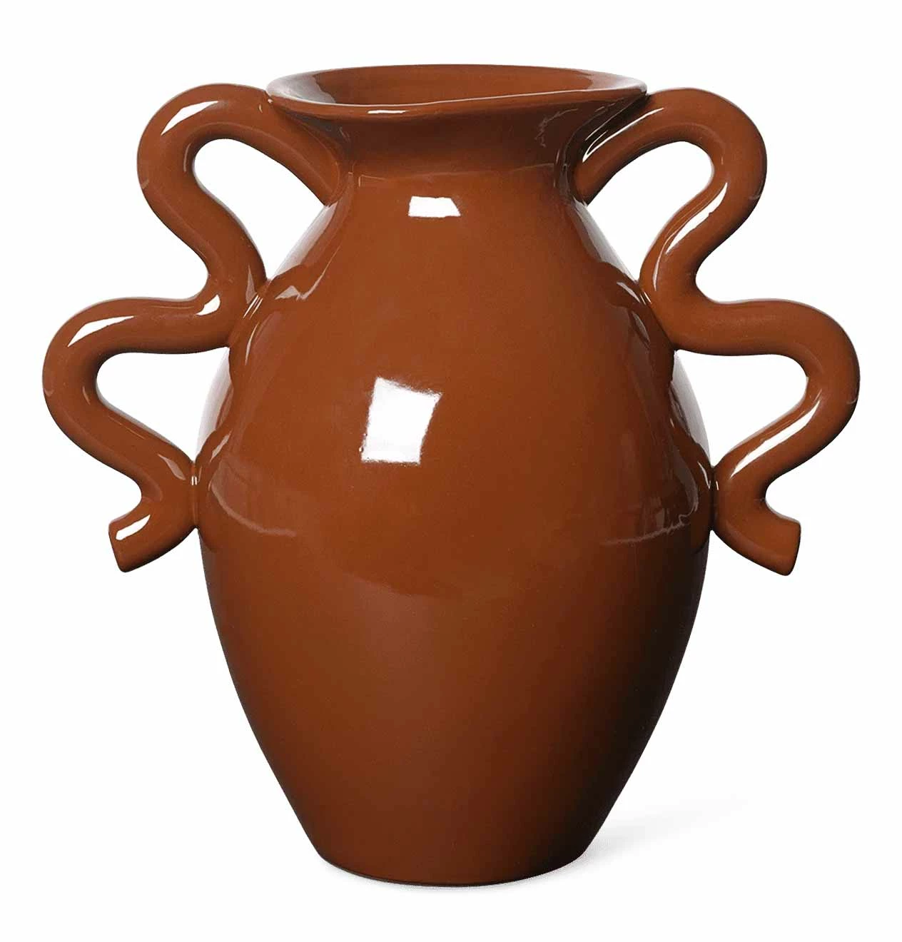 Ferm Living Verso Table Vase β Terracotta