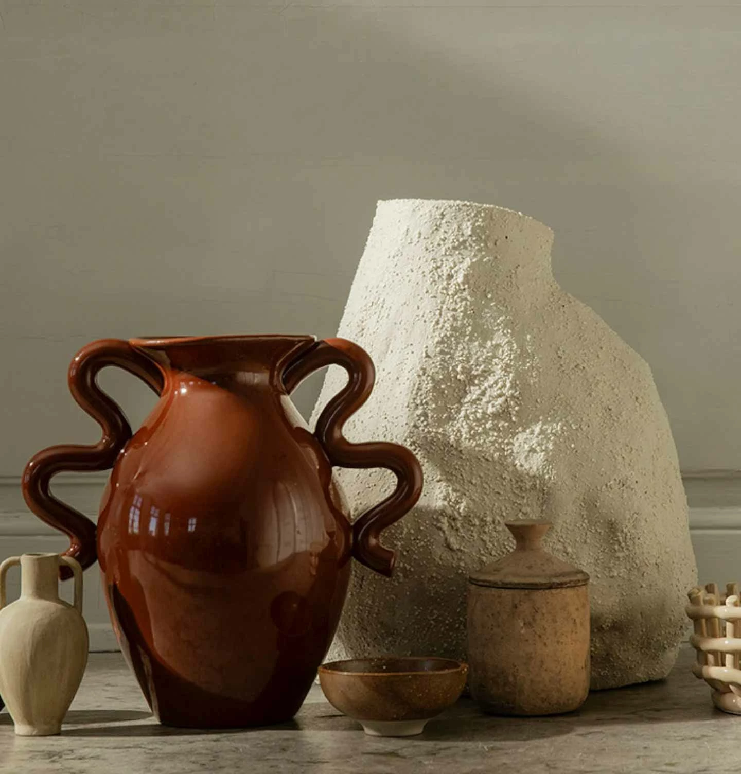 Ferm Living Verso Table Vase β Terracotta - Image 2