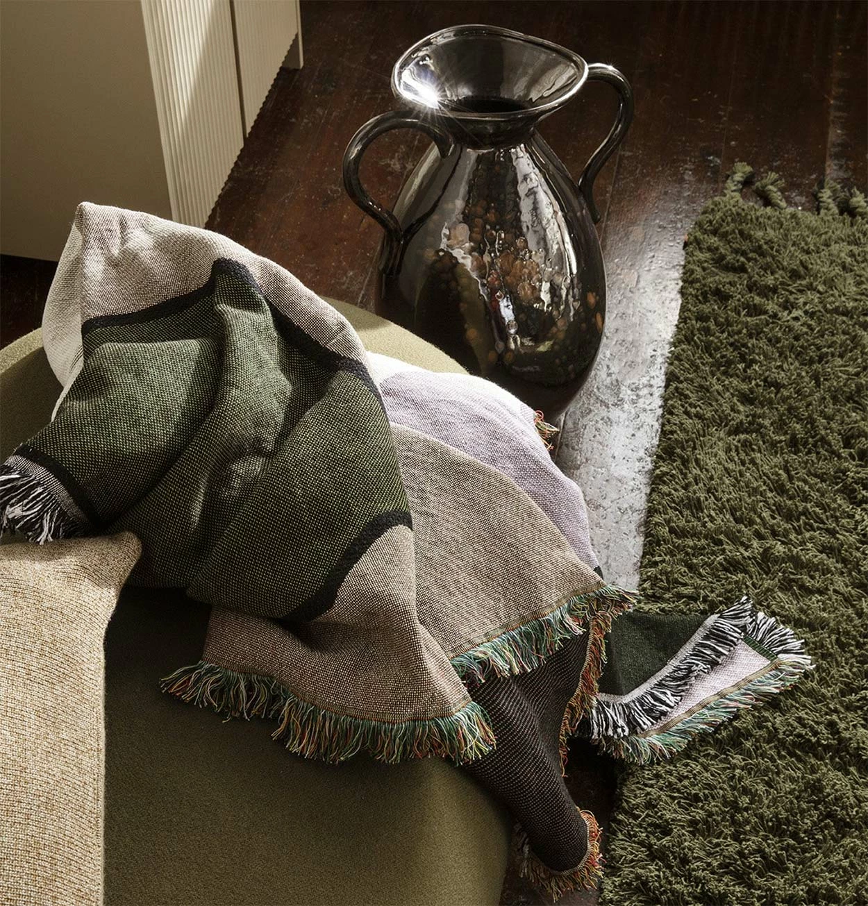 Ferm LIVING Vista Blanket In Lilac - Image 2