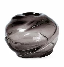 Ferm Living Water Swirl Vase – Smoked Grey
