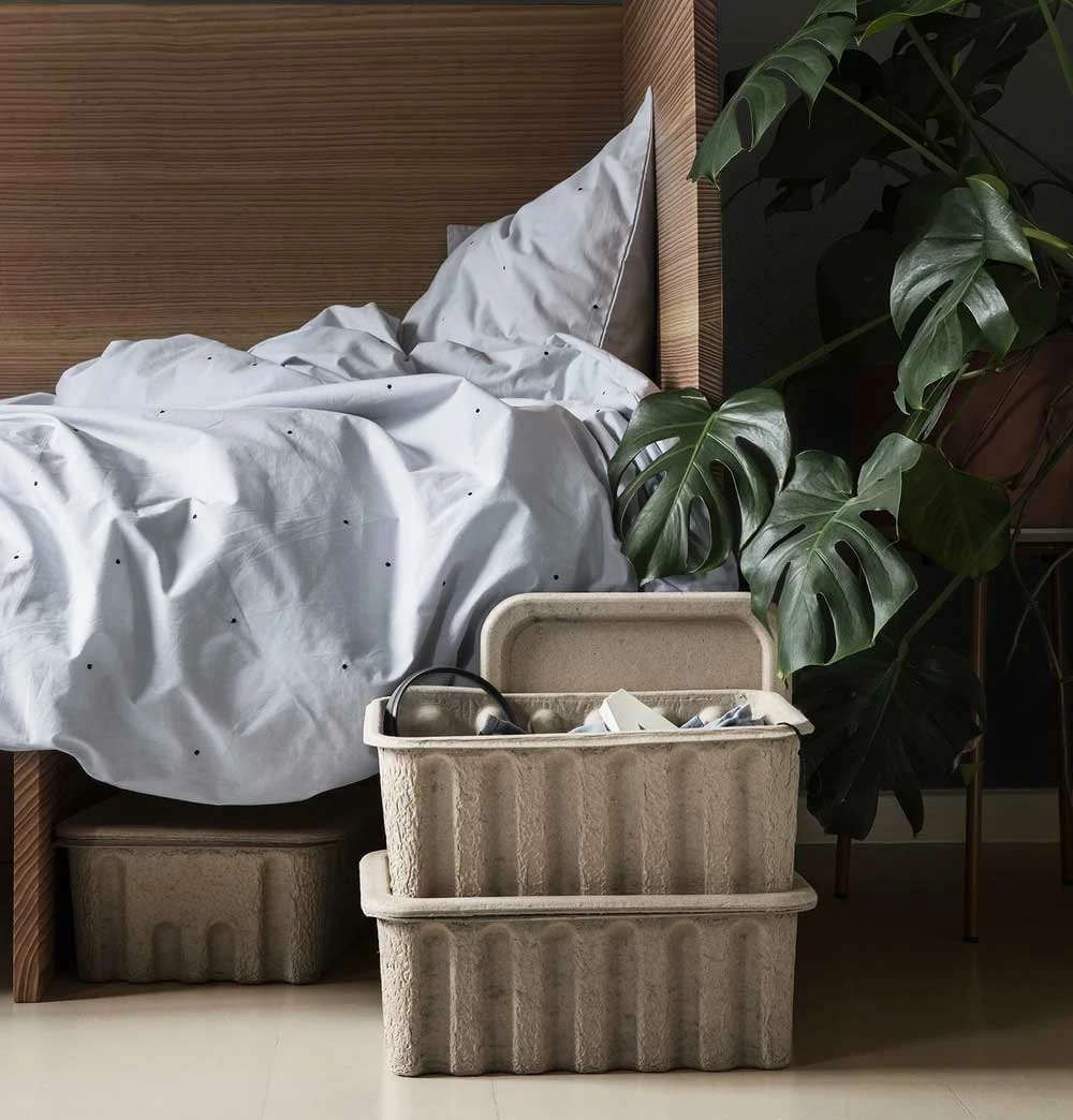 Ferm Living Large Paper Pulp Box – Set Of 2 - Image 2