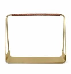 Ferm Living Port Wood Basket – Brass