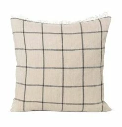 Ferm Living Calm Cushion – Camel/Black – 50 X 50 Cm