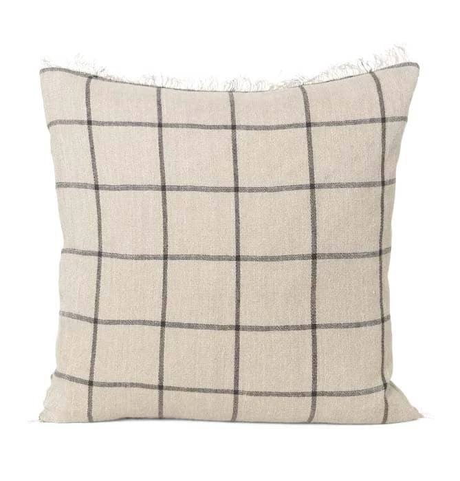 Ferm Living Calm Cushion – Camel/Black – 50 X 50 Cm