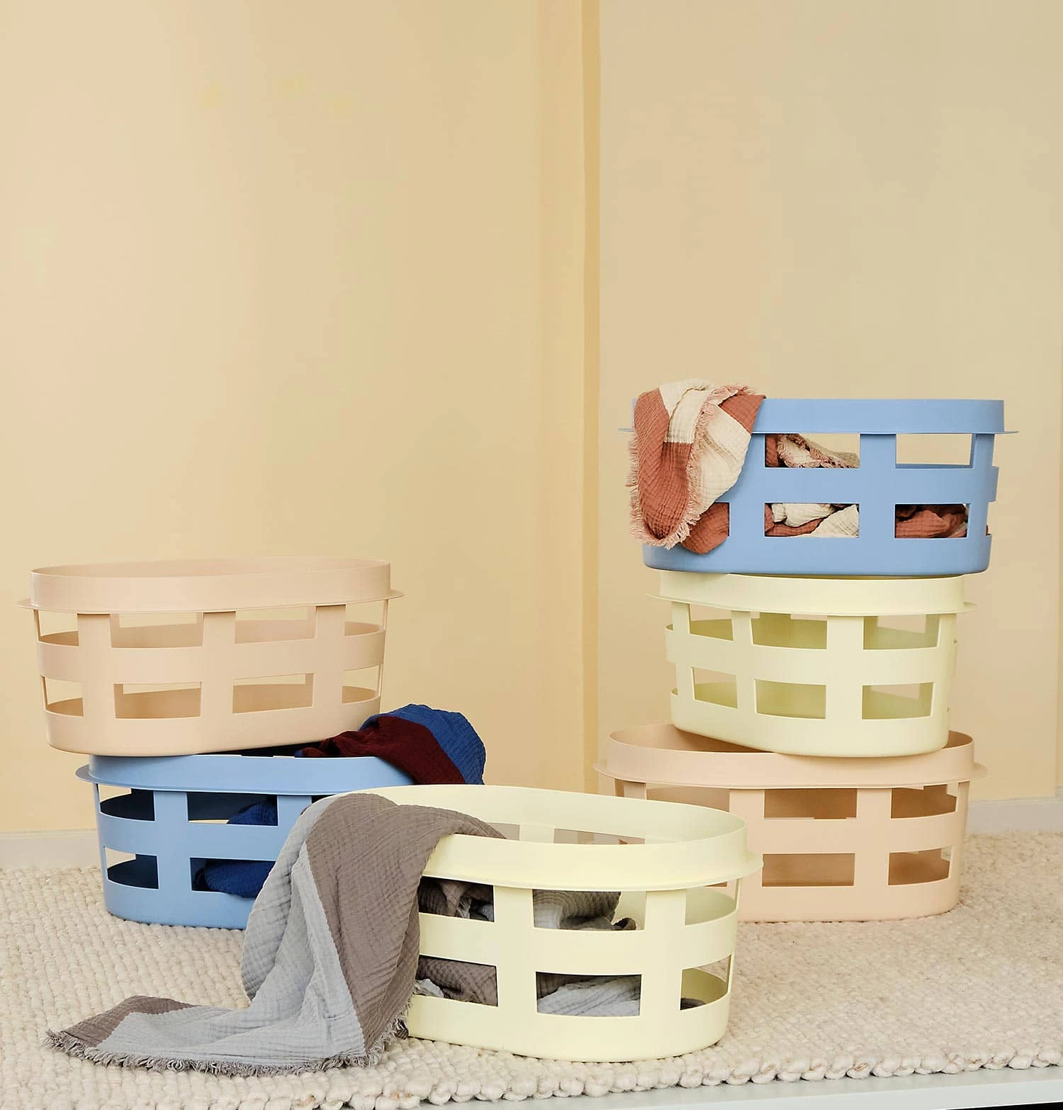 HAY Laundry Basket β Small β Soft Yellow - Image 2