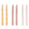HAY Candle – Set Of 6 – Long Mix – Dark Peach, Dark Rose, Light Rose