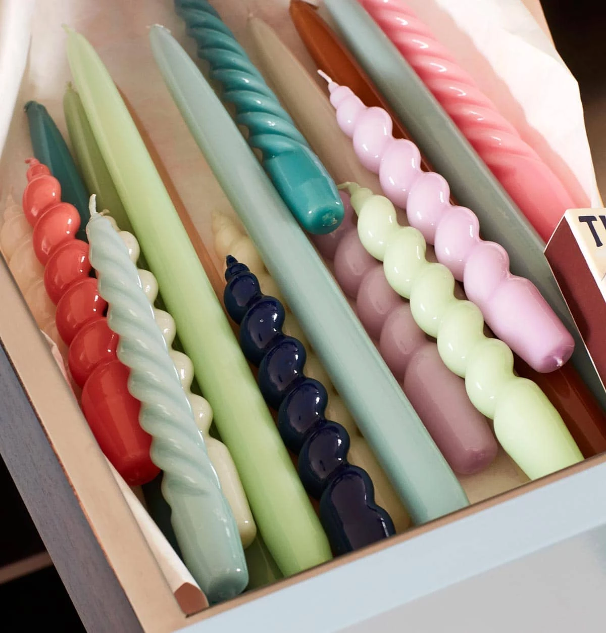 HAY Candle β Set Of 6 β Twist β Caramel, Peach, Lavender - Image 4