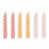 HAY Candle – Set Of 6 – Spiral – Dark Rose, Dark Peach, Light Rose