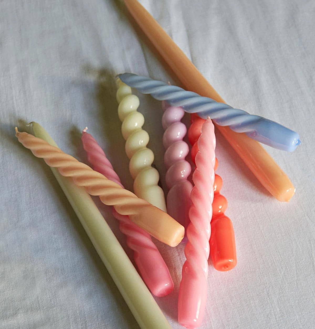 HAY Candle β Set Of 6 β Twist β Beige, Citrus, Peach - Image 2