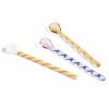 HAY Glass Spoons – Set Of 3 – Amber, Light Pink & White