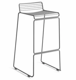 HAY Hee Bar Stool – High – Asphalt Grey