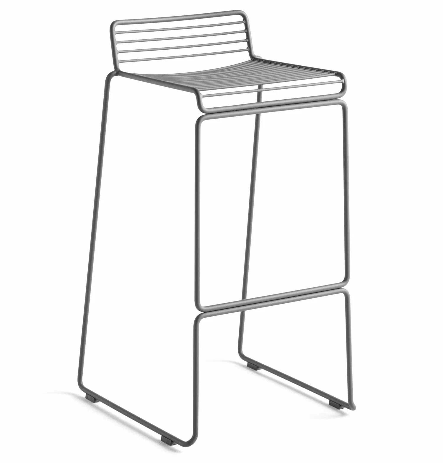HAY Hee Bar Stool β High β Asphalt Grey
