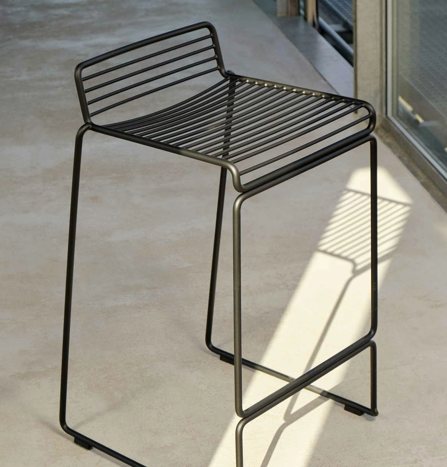 HAY Hee Bar Stool – High – Black - Image 2