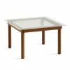 HAY Kofi Coffee Table – Solid Walnut – Reeded Glass – Small