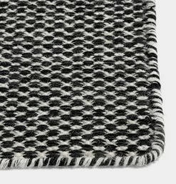 HAY Moiré Kelim Rug In Black – Various Sizes