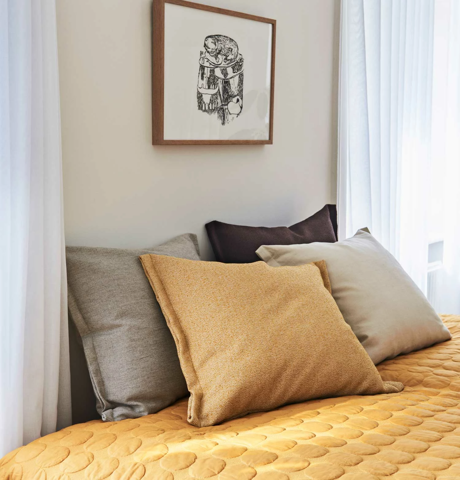 HAY Plica Cushion – Sprinkle – Cream - Image 2