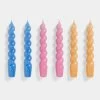 HAY Candle – Set Of 6 – Twist – Sky Blue, Dark Pink, Dark Peach
