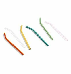 HAY Sip Glass Straw Set – Smooth