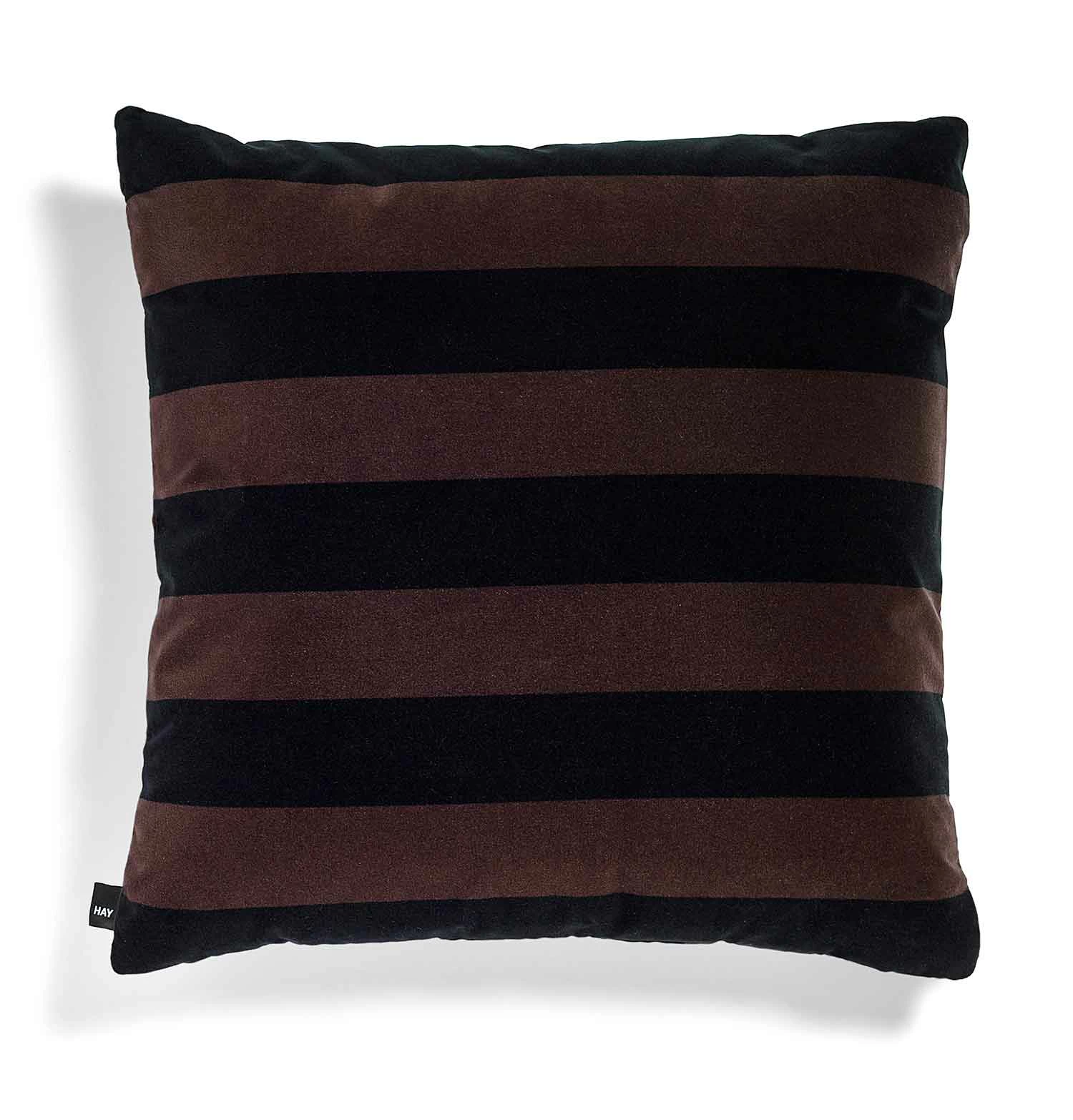 HAY Soft Stripe Cushion – 50 X 50 Cm – Burgundy