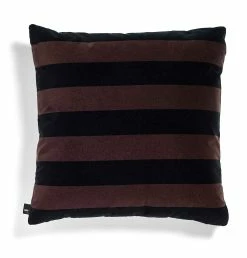 HAY Soft Stripe Cushion – 58 X 58 Cm – Burgundy