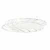HAY Spin Saucer Set – Clear With White Stripes