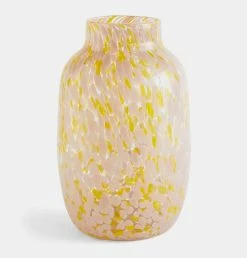 HAY Splash Vase In Light Pink & Yellow