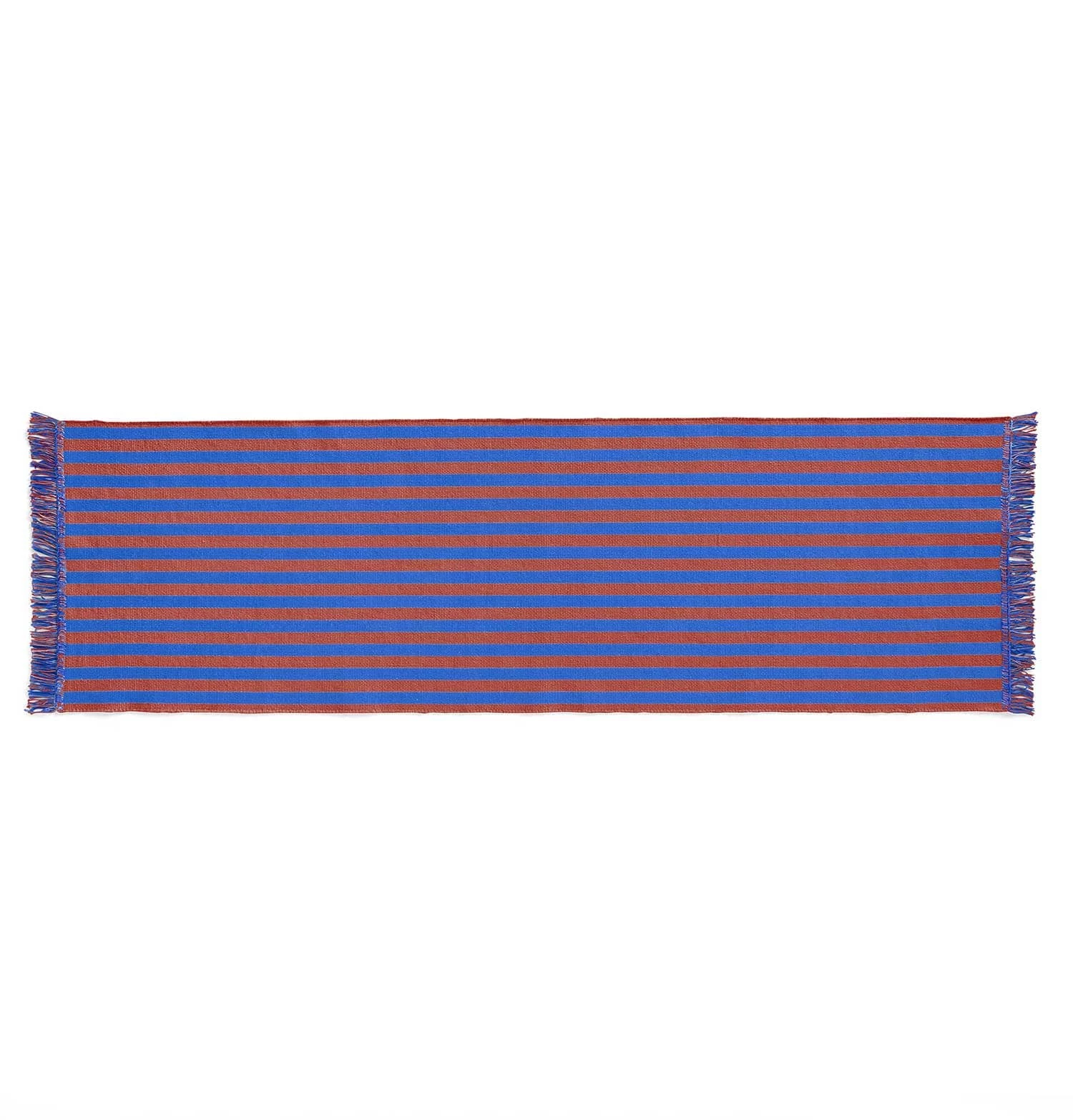 HAY Stripes And Stripes Rug – Cacao Sky – 200 X 60 Cm