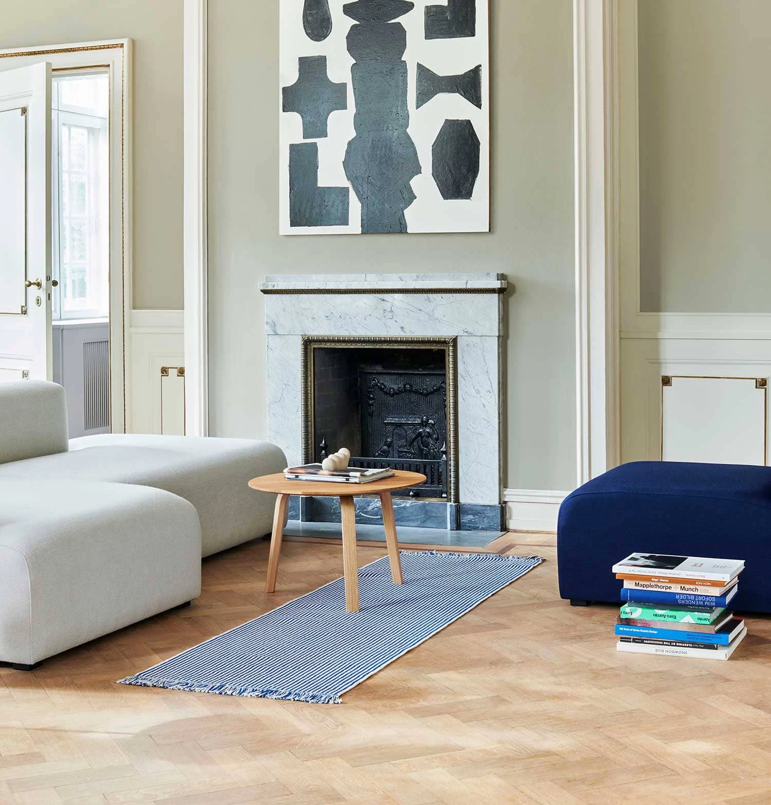 HAY Stripes And Stripes Rug β Bluebell Ripple β 200 X 60 Cm - Image 2