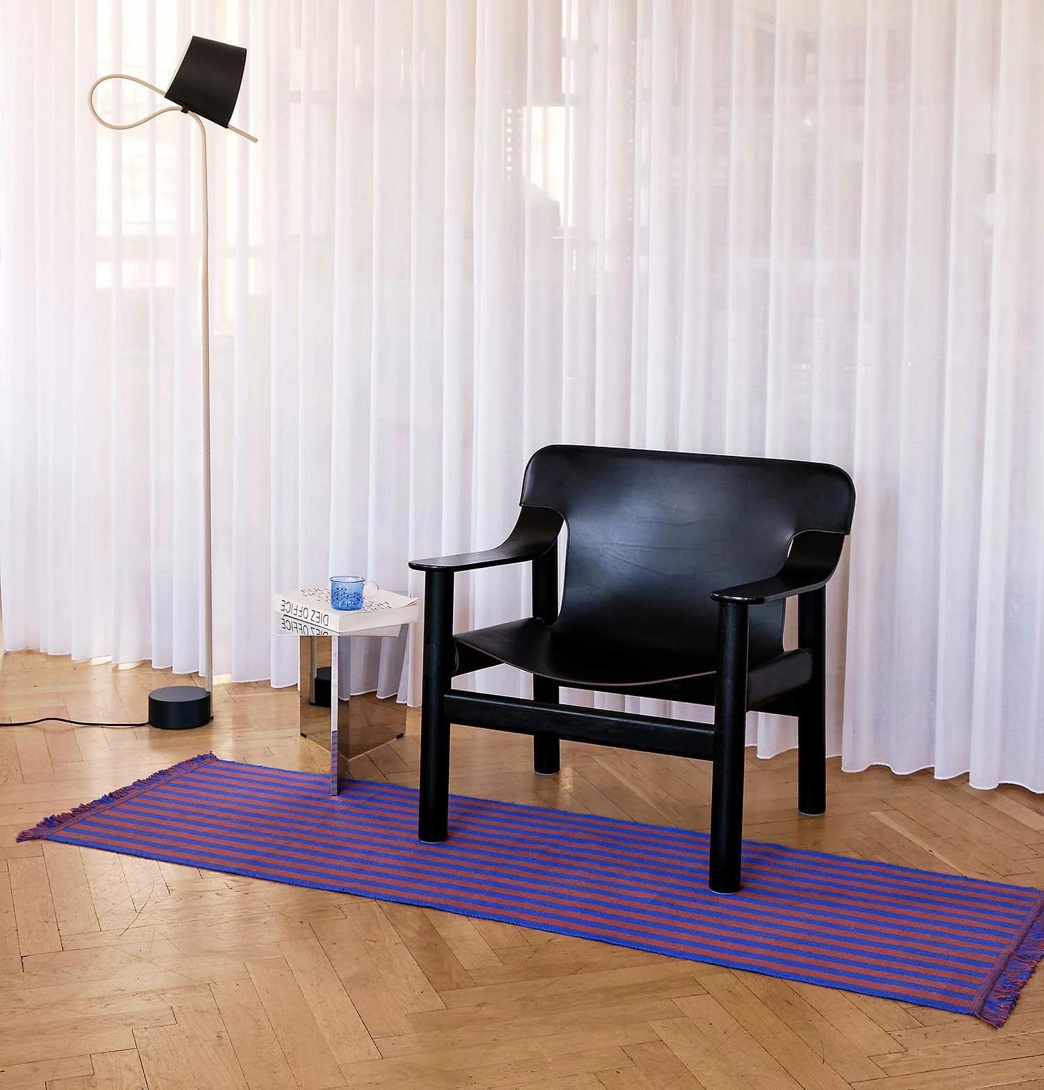 HAY Stripes And Stripes Rug – Cacao Sky – 200 X 60 Cm - Image 2