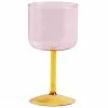 HAY Tint Wine Glass – Set Of 2 – Pink And Yellow