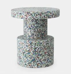 Normann Copenhagen Bit Stool In White Multi