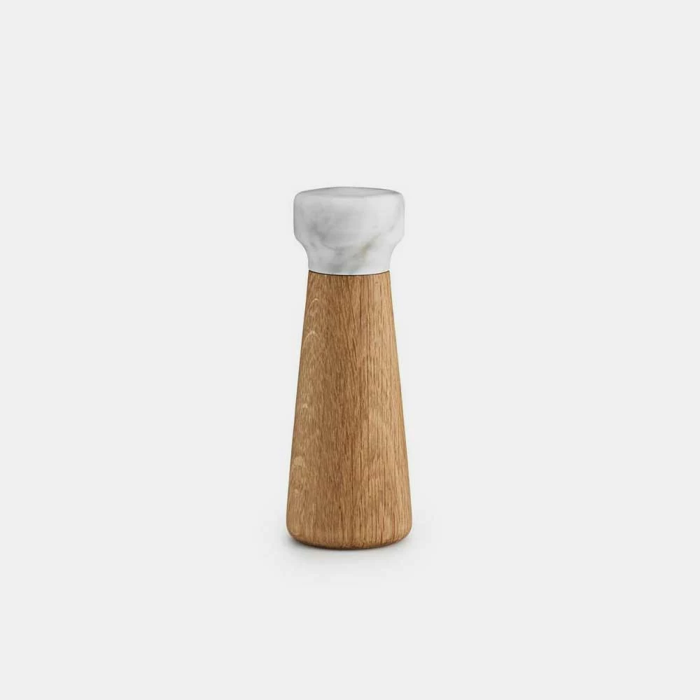 Normann Copenhagen Craft Salt Mill โ Small โ Oak/White