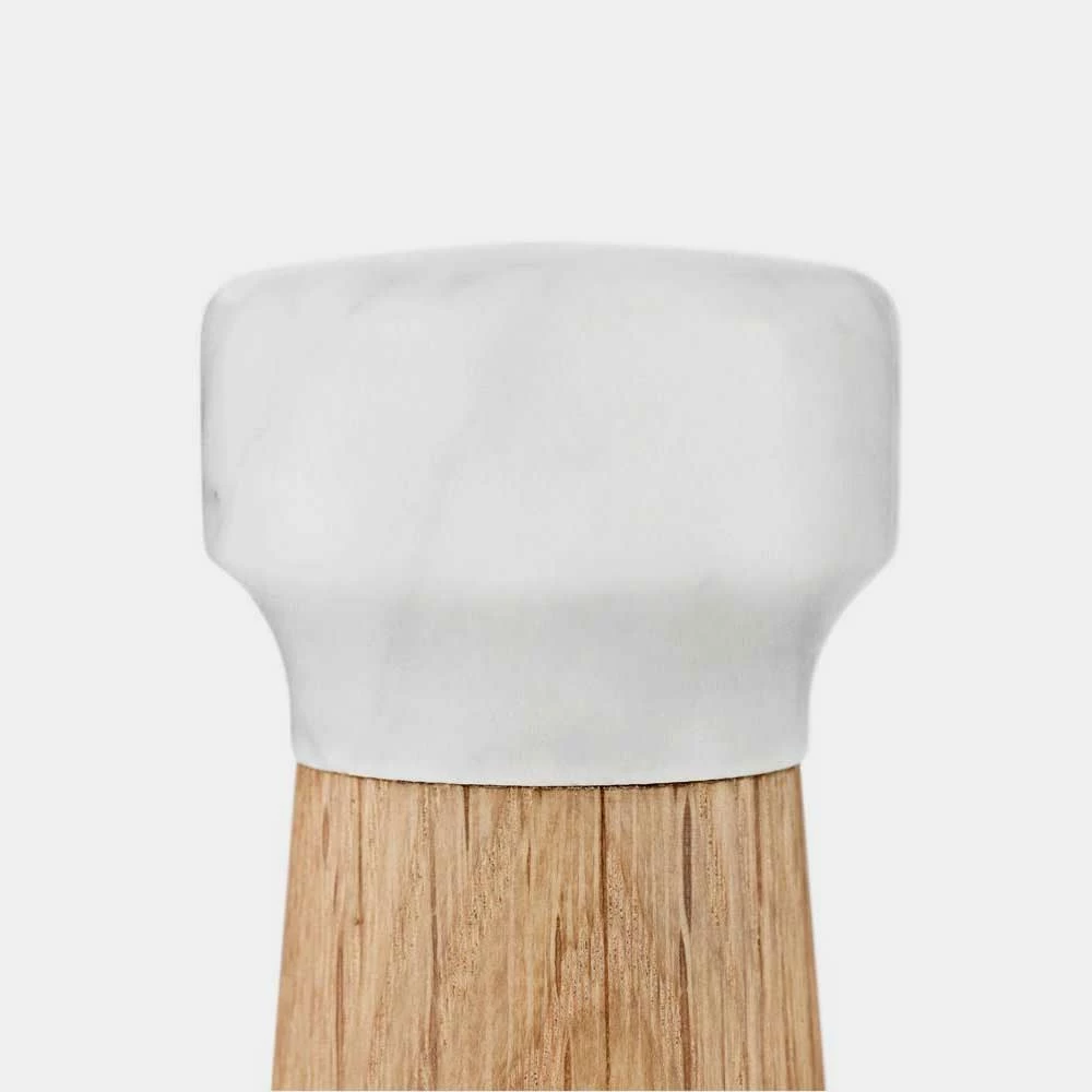 Normann Copenhagen Craft Salt Mill โ Small โ Oak/White - Image 2