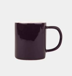 Quail's Egg Stoneware Espresso Cup In Aubergine