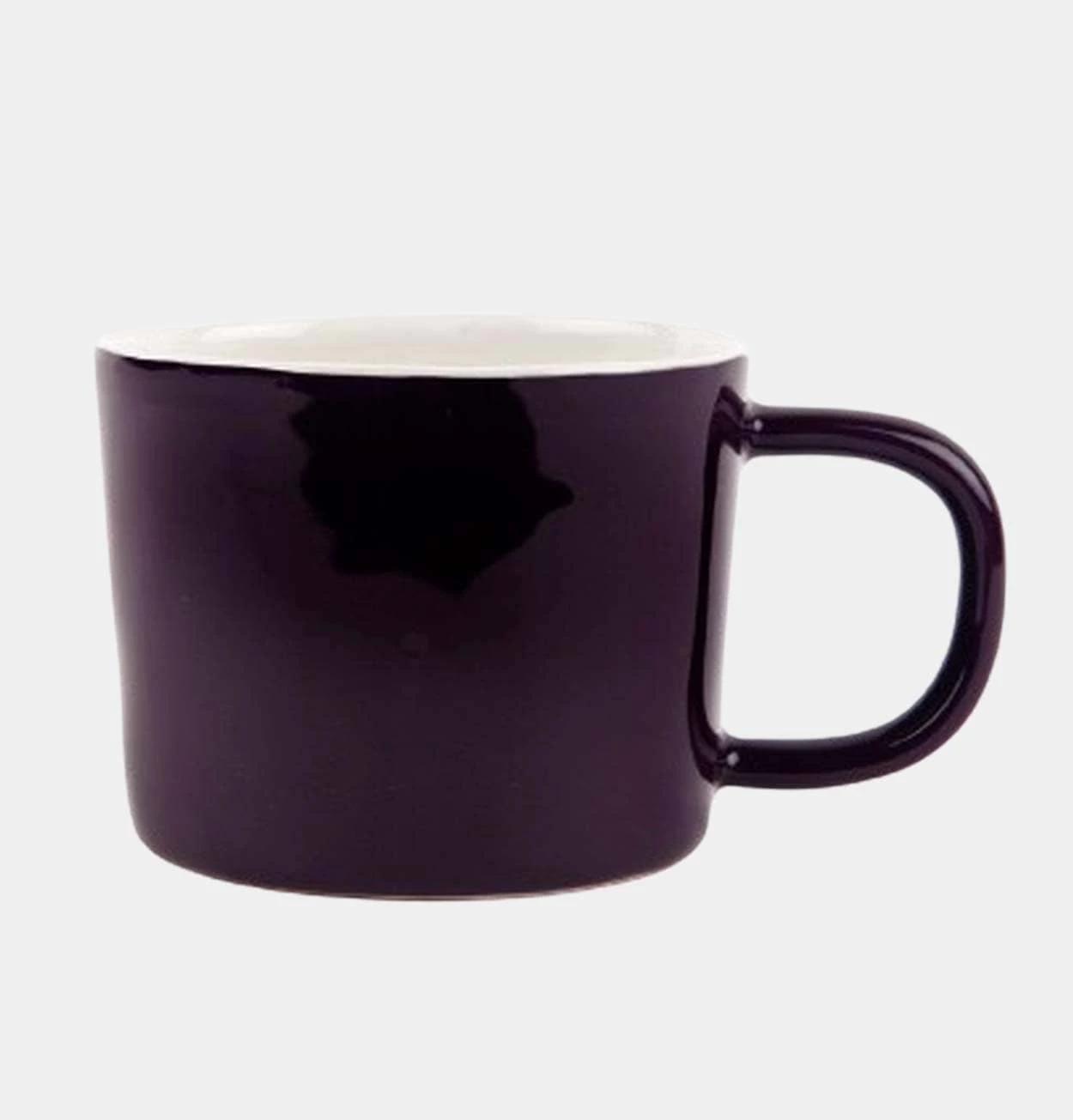 Quail's Egg Stoneware Mug In Aubergine