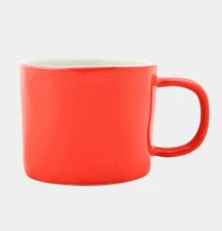 Quail's Egg Stoneware Mug In Coral