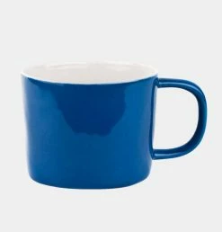 Quail's Egg Stoneware Mug In Mid Blue