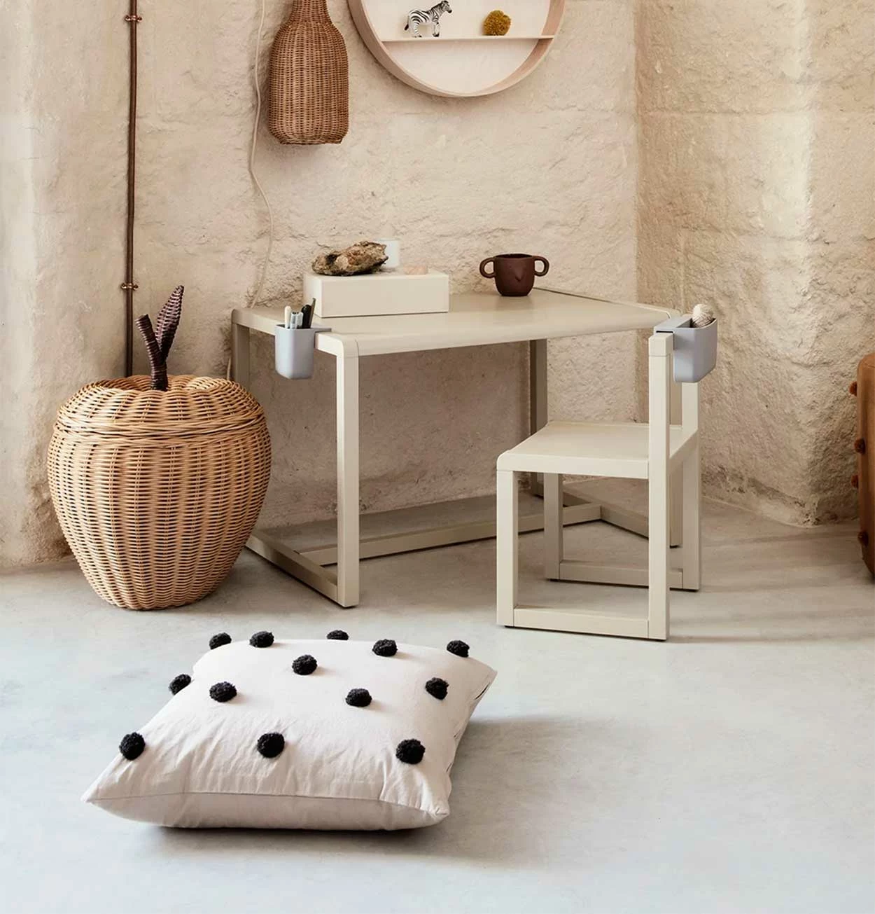 Ferm LIVING Dot Tufted Cushion In Sand - Image 2